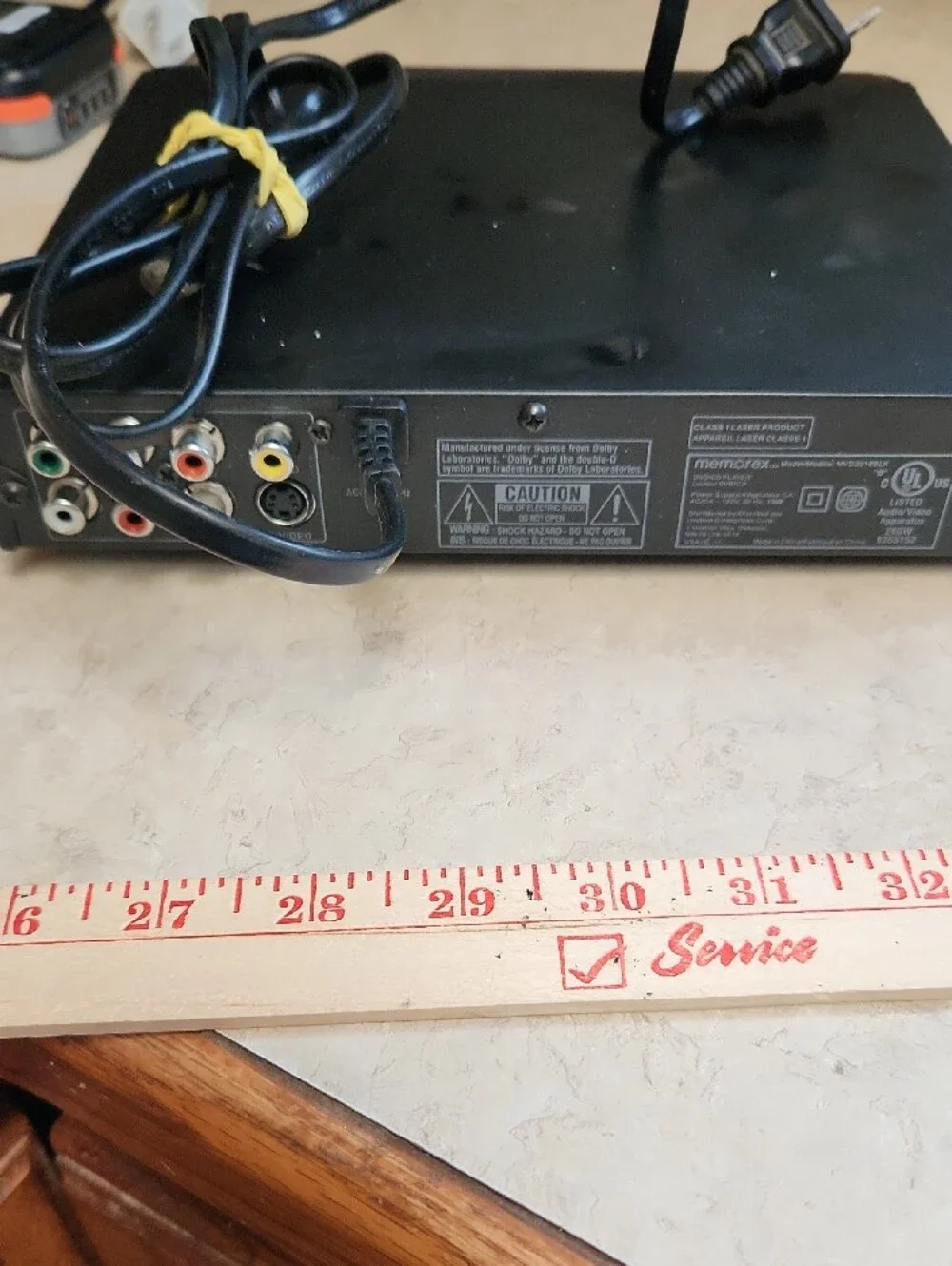 Model MVD29166BLK Black DVD Player - Compact Video Player